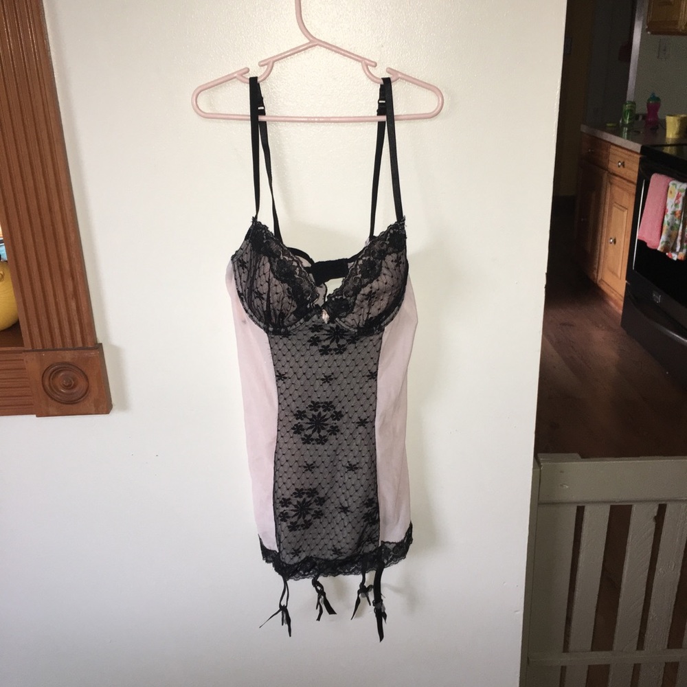 Pink and Black lingerie size L
